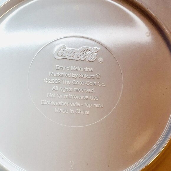 2 Coca Cola Vintage Salad Plates Advertising Retro Glamour Chic 1920's Style - Picture 6 of 7